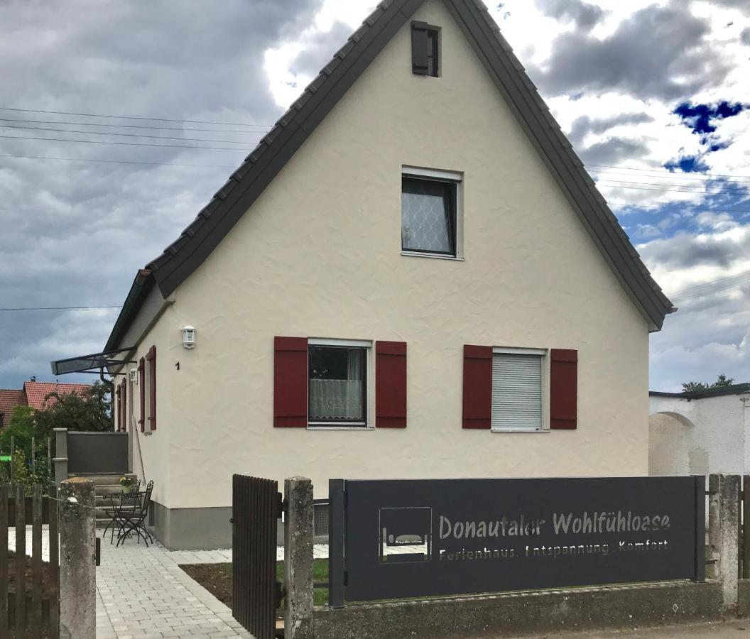 Ferienhaus Bei Lauingen, Mit Sauna Und Gartenlounge Veitriedhausen Eksteriør bilde